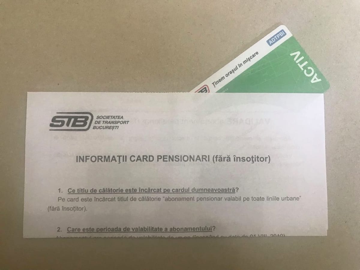 Stb Distribuie Carduri Gratuite Pentru Pensionari Ce Valabilitate Vor Avea și Cum Se Folosesc