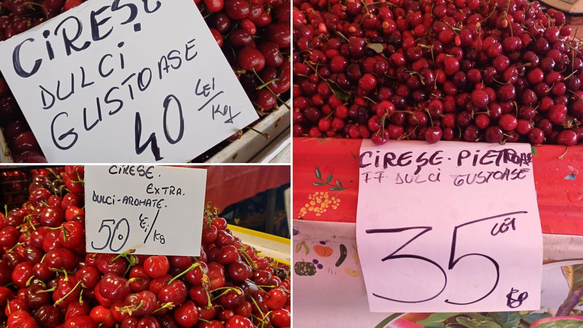 cireșele de mai obor (1) prețuri tarabe