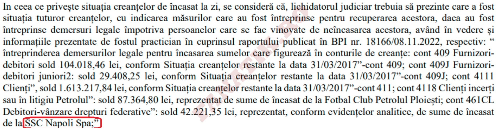 facsimil Pandurii faliment Napoli Chiricheș