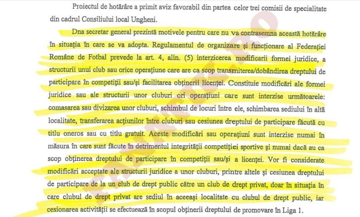 Proiectul de hotărâre a primit avizul tuturor celor 3 comisii ale primăriei Ungheni